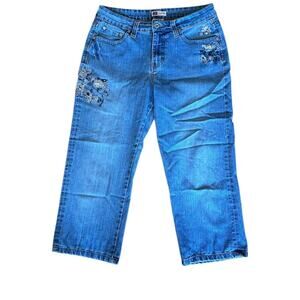 faded glory bedazzled capri jeans